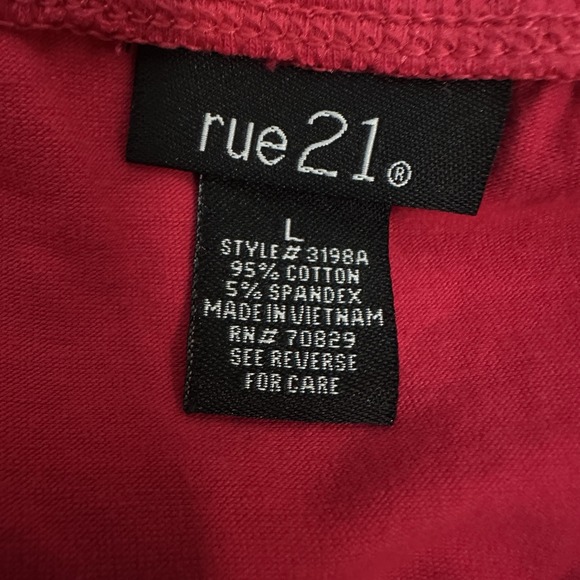 Rue 21 Womens Y2K Strapless Floral Tube Top Size L Cottagecore Fairy Whimsical - Picture 3 of 8